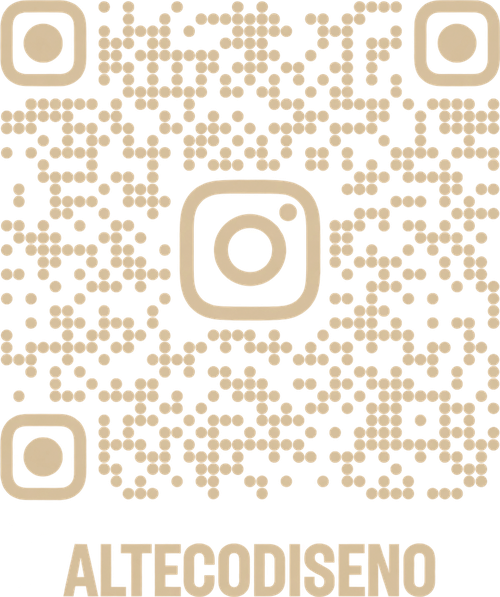 Código QR del Instagram de ALTECO, @altecodiseno